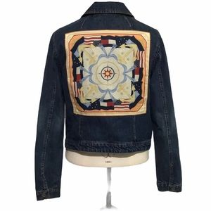 Tommy Hilfiger decorative jean jacket. Size M